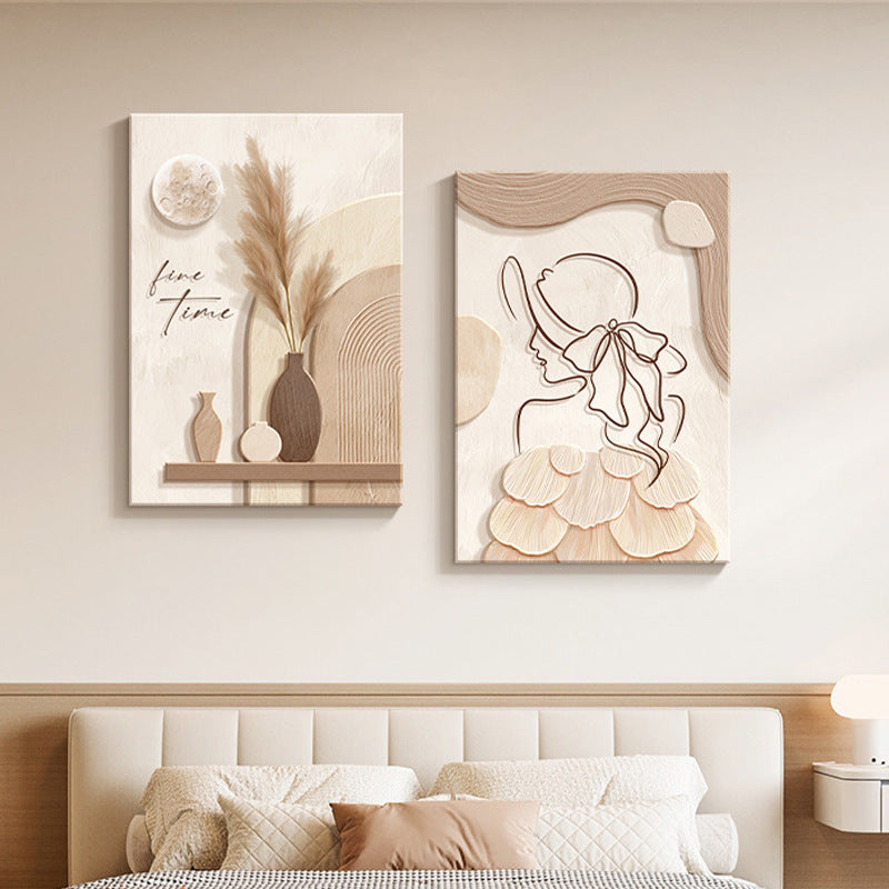 Abstract Line Character Wall Art