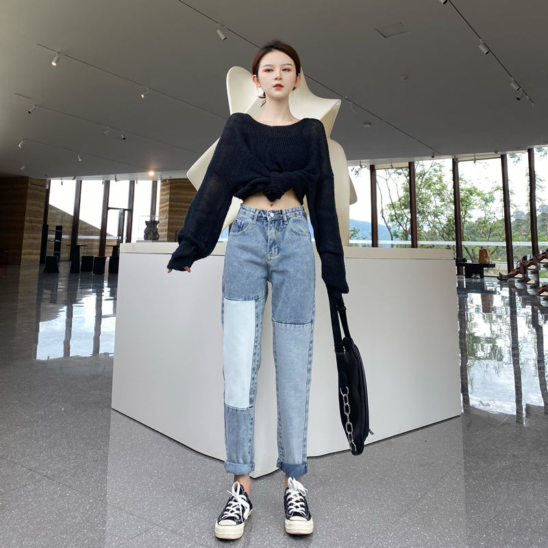 Autumn Clothes Loose Straight Harlan Radish High-waisted Pants